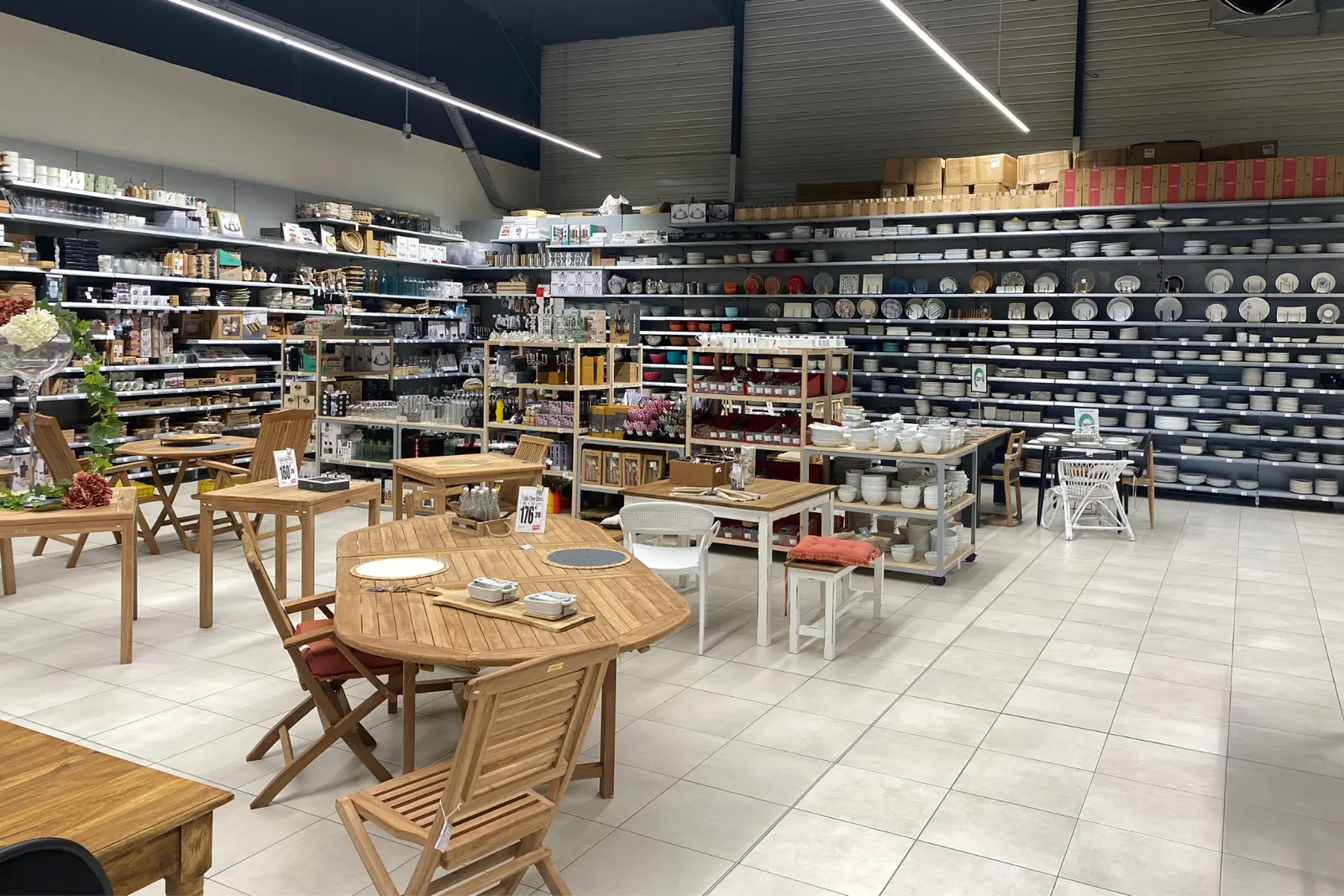 Magasin ameublement et décoration – vue d’ensemble du chantier