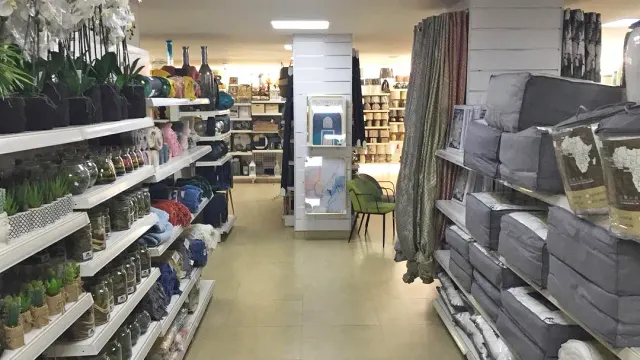 Home decor and general store – close-up view