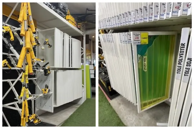 Hardware and building materials store – overall view of the project