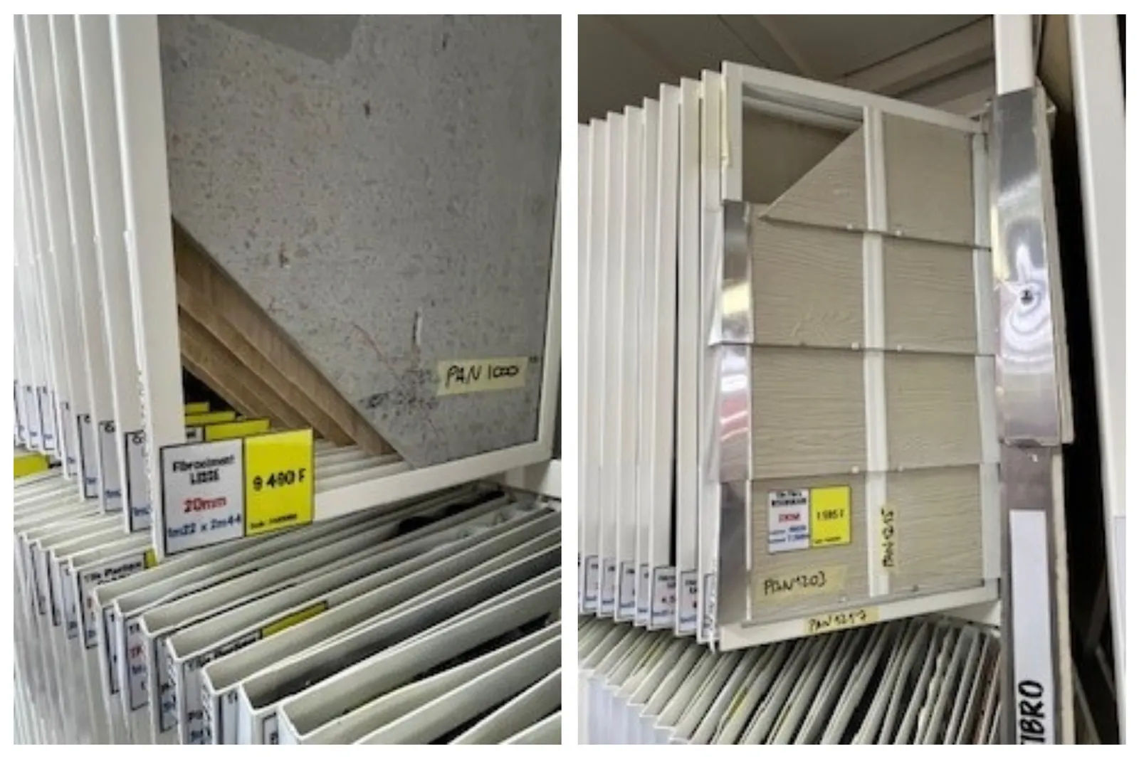 Magasin de bricolage et matériaux – vue rapprochée