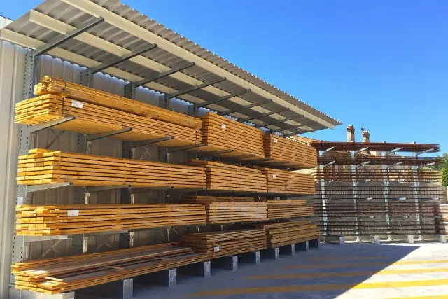Outdoor cantilever storage – overall view of the project