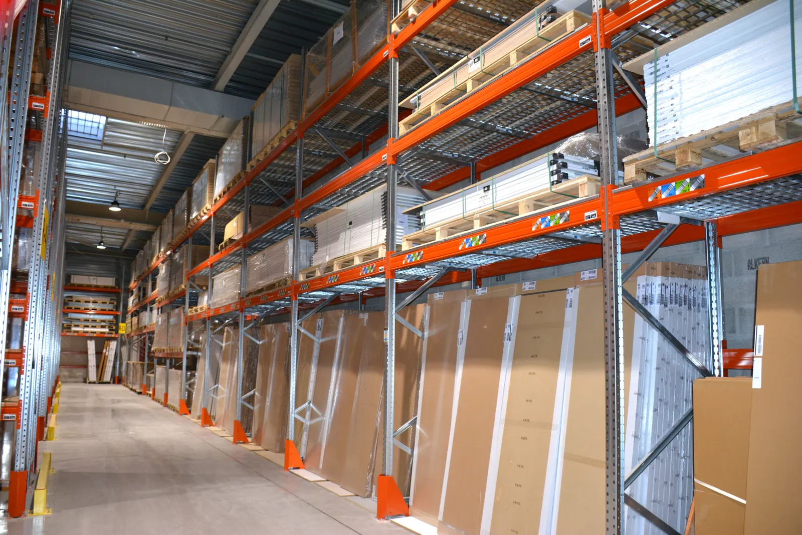 Aménagement d’un entrepôt logistique – vue rapprochée