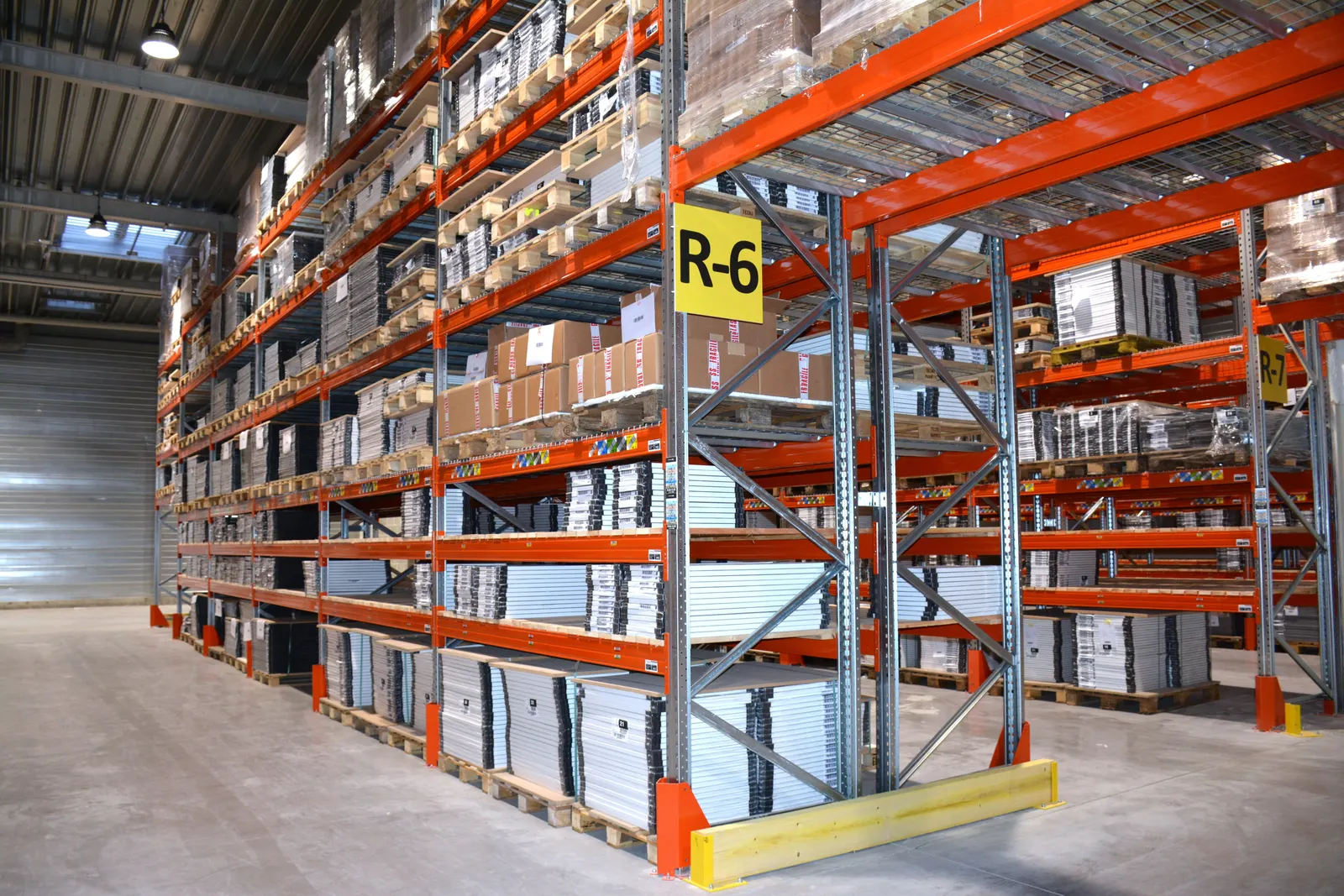 Aménagement d’un entrepôt logistique – autre vue du chantier