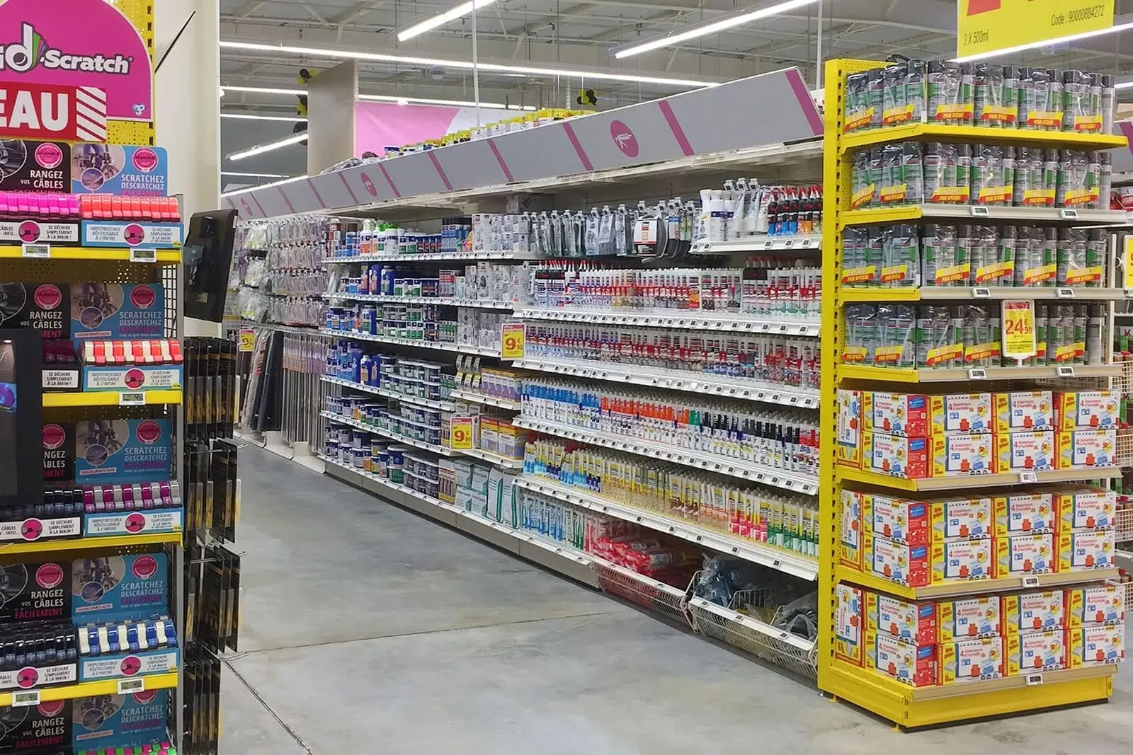 Aménagement d’une grande surface de bricolage – autre vue du chantier