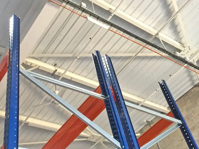 Pallet storage – detail of the installation