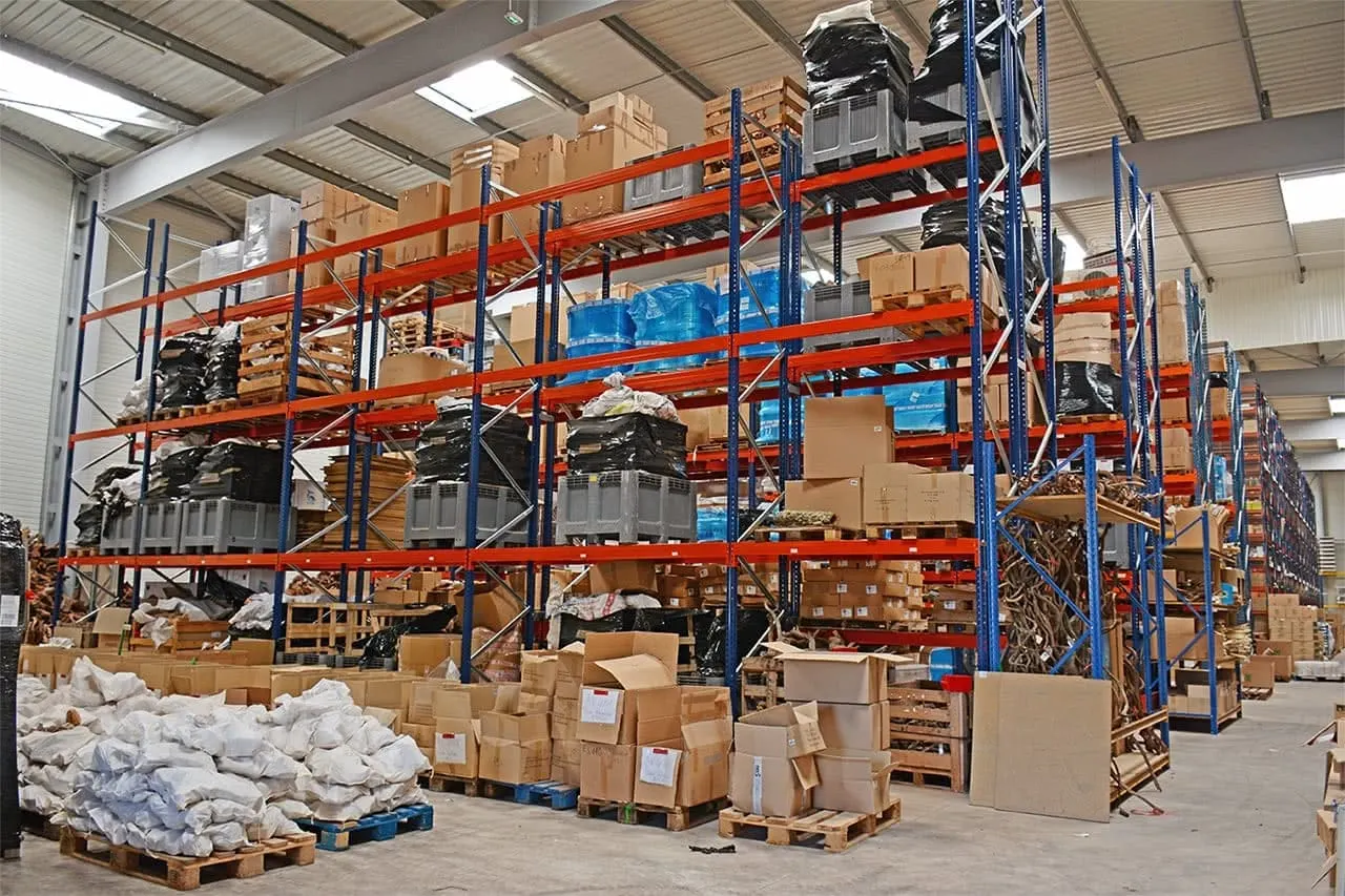 Plateforme industrielle et palettier – vue d’ensemble du chantier