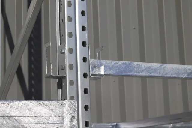 Outdoor heavy-duty rack storage – the installation in use