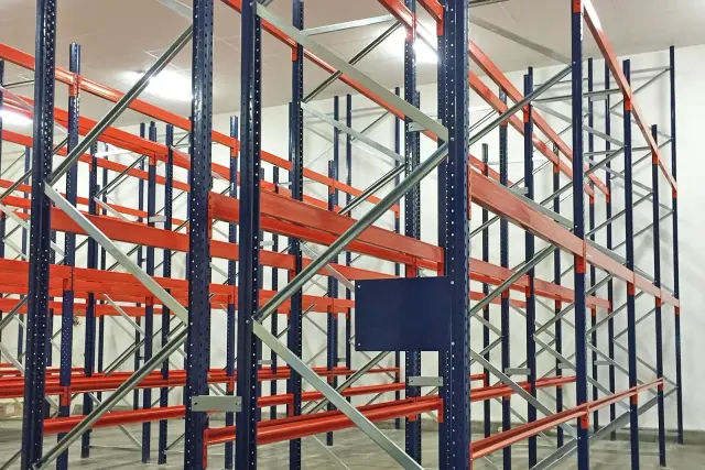 Fit-out of a pallet storage area – overall view of the project