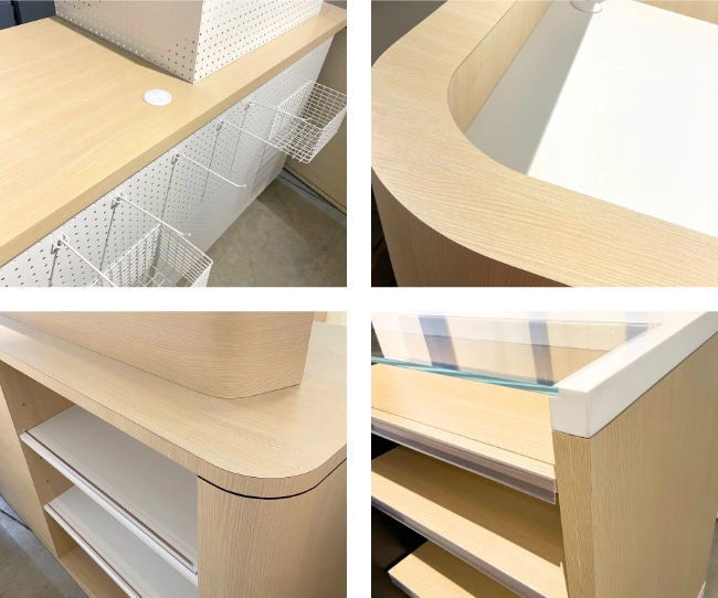 mobilier specifique sur mesure bois verre aluminium kollirama