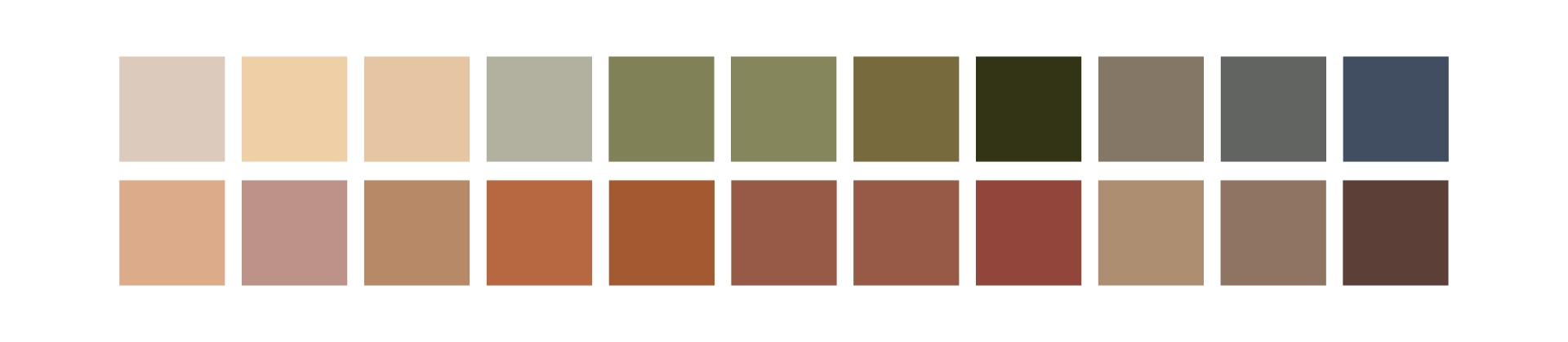 nuancier coloris tendance pastel mat kollirama