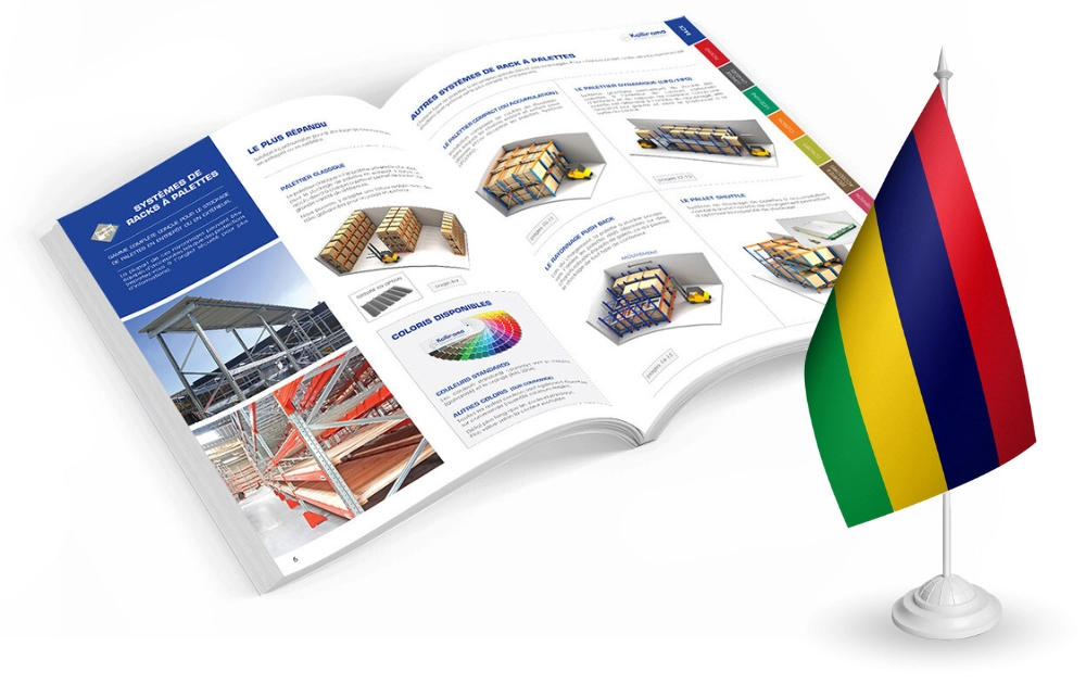 Catalogue rayonnage stockage Kollirama Mauritius