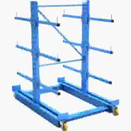 Rayonnage cantilever mobile