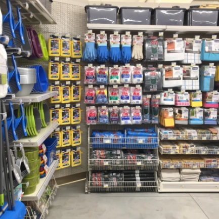 aménagement rayon droguerie et ménage pour magasin de bricolage gsb