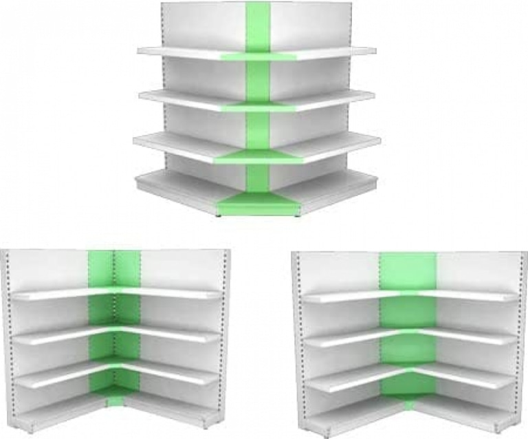 Gondole d'angles (habiller les coins) 1