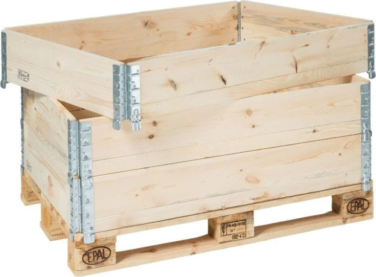 Rehausse bois pliable pour palettes europe 2