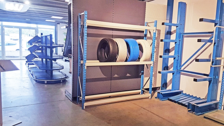 Rayonnage porte pneus 4