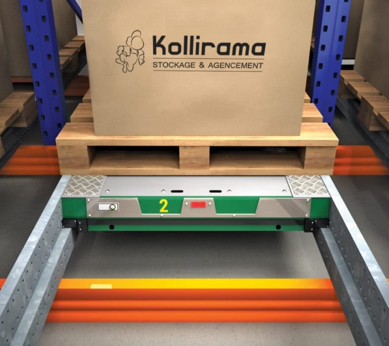 Rayonnage pallet shuttle ou navette shuttle 3