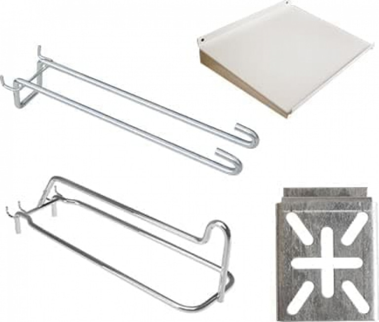 Accessoires de gondole sur panneaux de fond 1