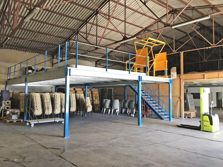 Plateforme de stockage autoportante 5