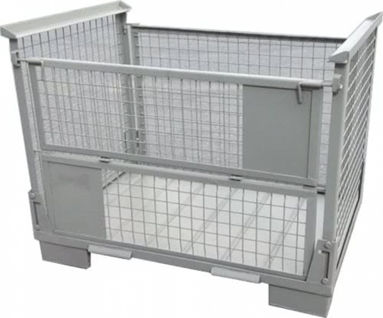 Caisse métallique pliable repliable 2