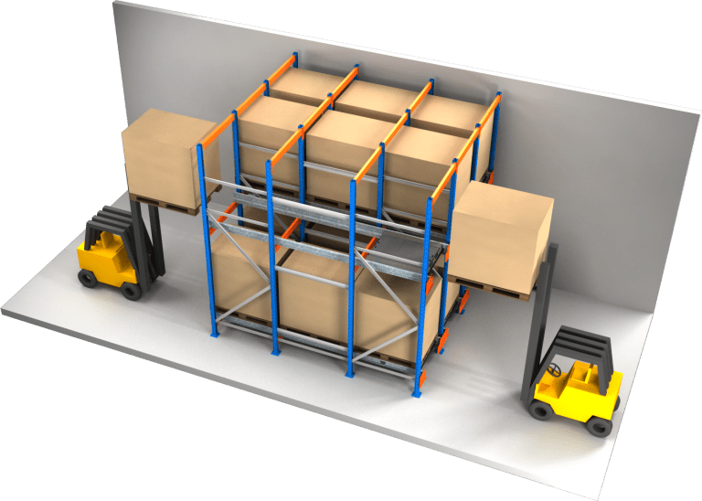 Rayonnage pallet shuttle ou navette shuttle 1