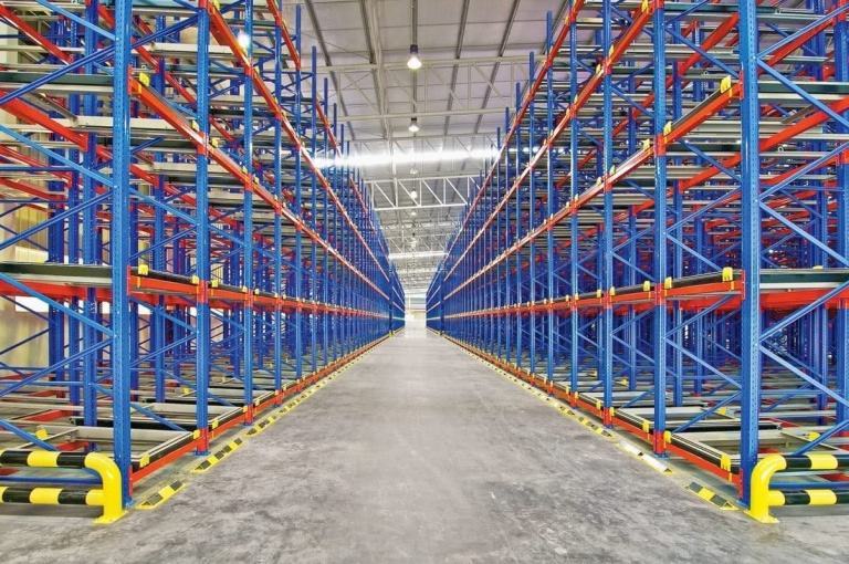 Rayonnage rack push back 4