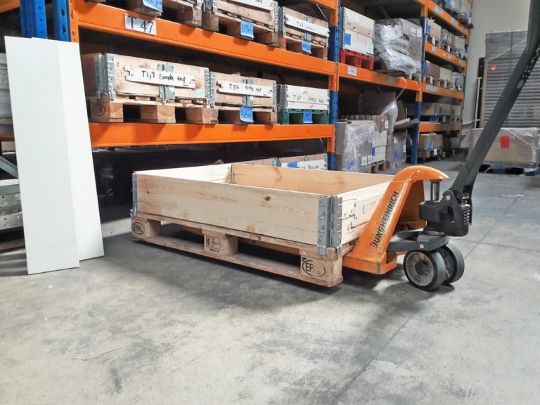 Rehausse bois pliable pour palettes europe 3