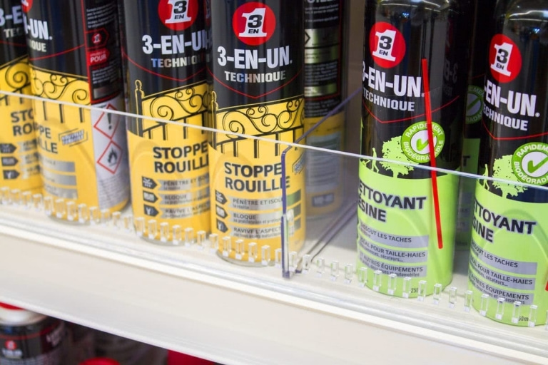 Accessoires de gondoles façades et séparations de tablettes 4