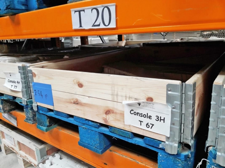 Rehausse bois pliable pour palettes europe 4
