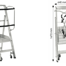 Marchepied IRM aluminium 2 marches